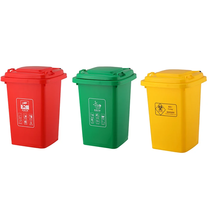 Modern Sorting 30L Garbage Classification Poubelle Bin Luxury Rubbish Recycle Trash Cans Food Medical Waste Bin