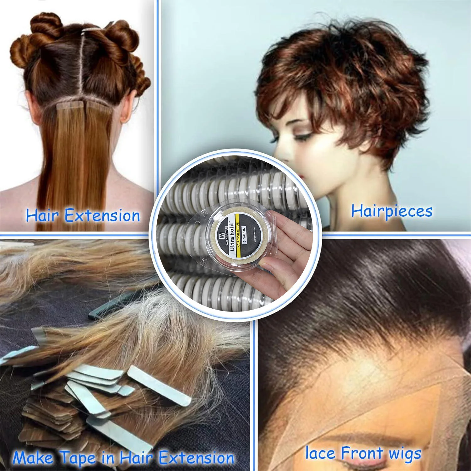 Ultra Hold Hair Double Sided Adhesives Tape Roll for Extensions