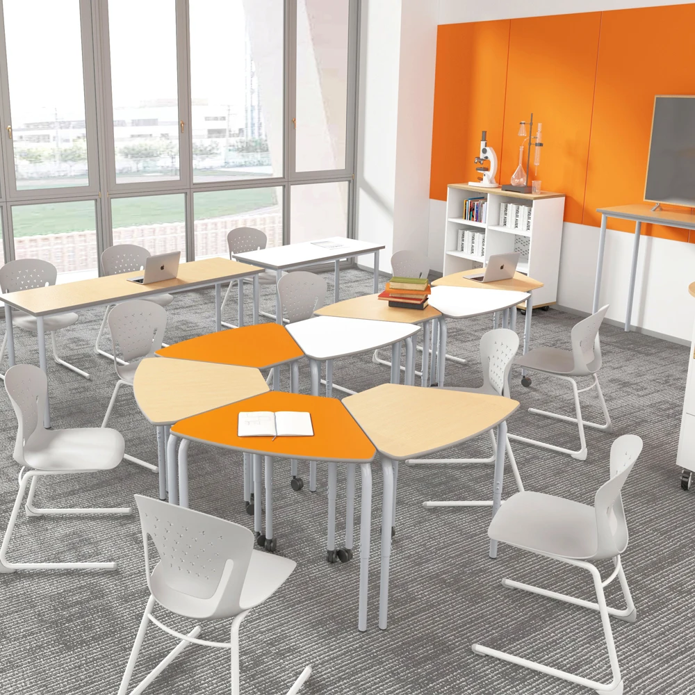 School Conference Room Training Waiting Areas Office Conference Chair Stackable Design Stainless Steel L Shape Legs Chair