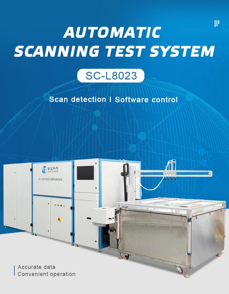 Hepa/ulpa Filter Testing Equipment Filter Efficiency And Resistance Iso