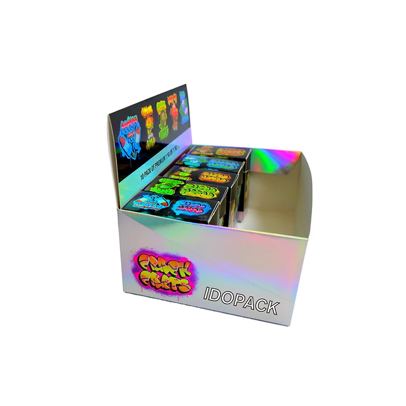 Cheap Factory Price Retail Shop Shelf Ready Tray Cigars Coated Packaging Folding Paper Display Box for Child Resistant Boxes