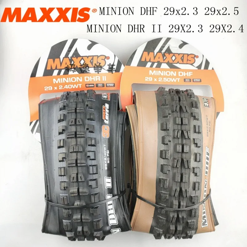 MAXXIS MINION DHF DHR II - Durable MTB Tires for 26, 27.5, 29 Inches
