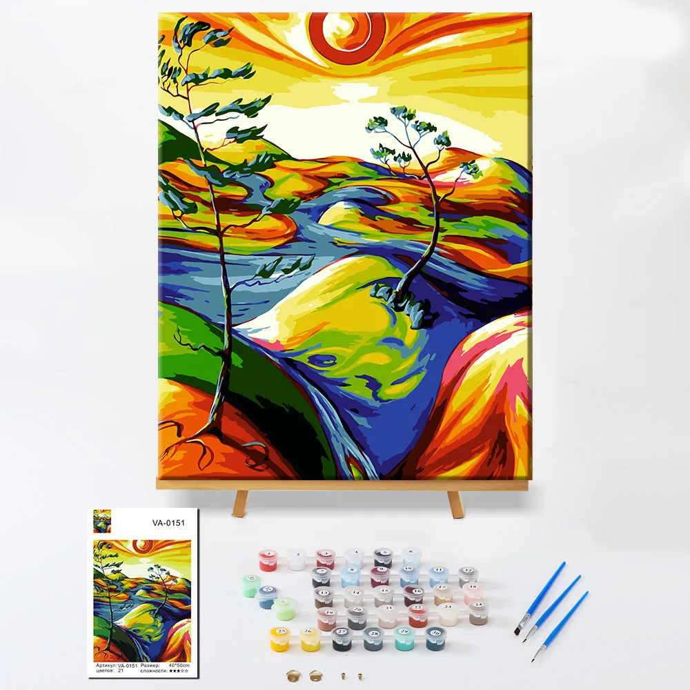 scenery abstract painting