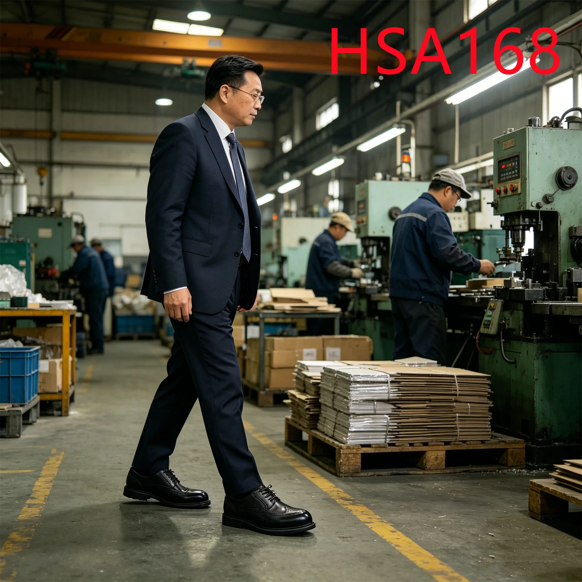HY, Win-Tap-Stil, stilvolle industrielle Design-Manager-Sicherheitsschuhe für Kenia, beliebte Einsatzschuhe für Baustelleninspektionen mit Stahlkappe, Modell HSA168