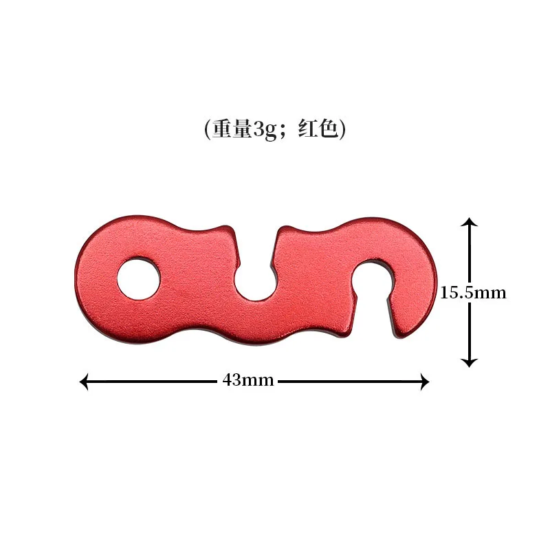 Aluminum Wind Rope Buckles Fastening Hook Eye Tent Wind Rope Buckle