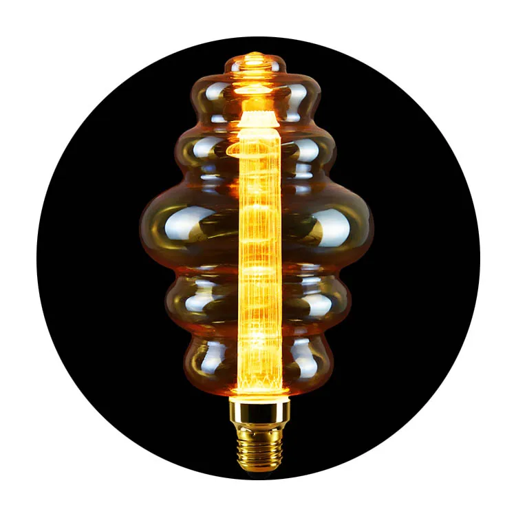 AC65-265v 3 Вт E27 теплый белый edison брелок в виде тыквы для пчелиных сот Ретро светодиодные лампы накаливания