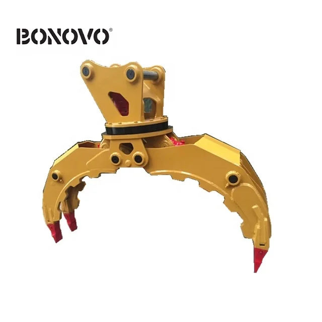 Factory Excavator Hydraulic 360 Degree Rotating Grapple Wooden Grapple Log Grapple Stone Grapple