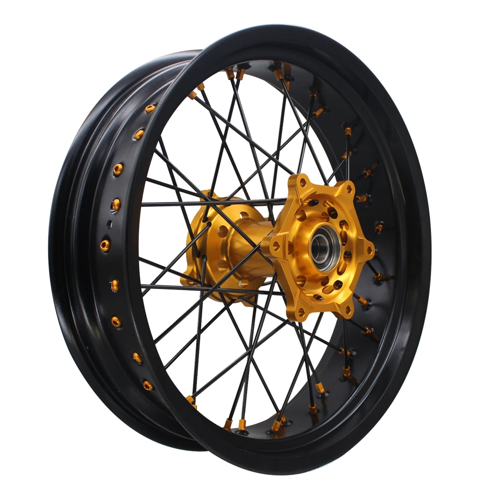 Factory Direct Sale RMZ DRZ 250 450 17 Inch SM Wheels Alloy Motorcycle Supermoto Wheels for Suzuki