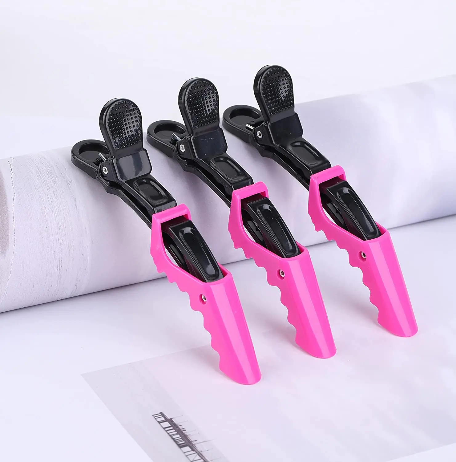 Professional Custom Crocodile Alligator Hair Claw Clips Grip Barrette