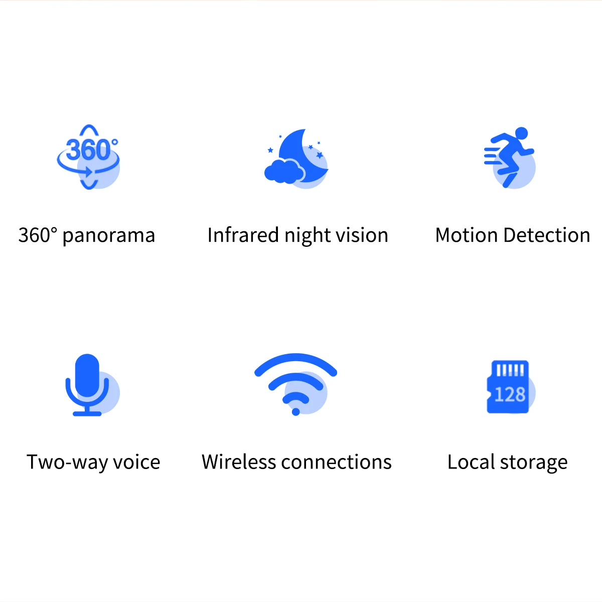 1080P HD Night Vision Camera, Indoor Outdoor Waterproof Wifi Home Security Mobile Phone Remote Monitoring Camera