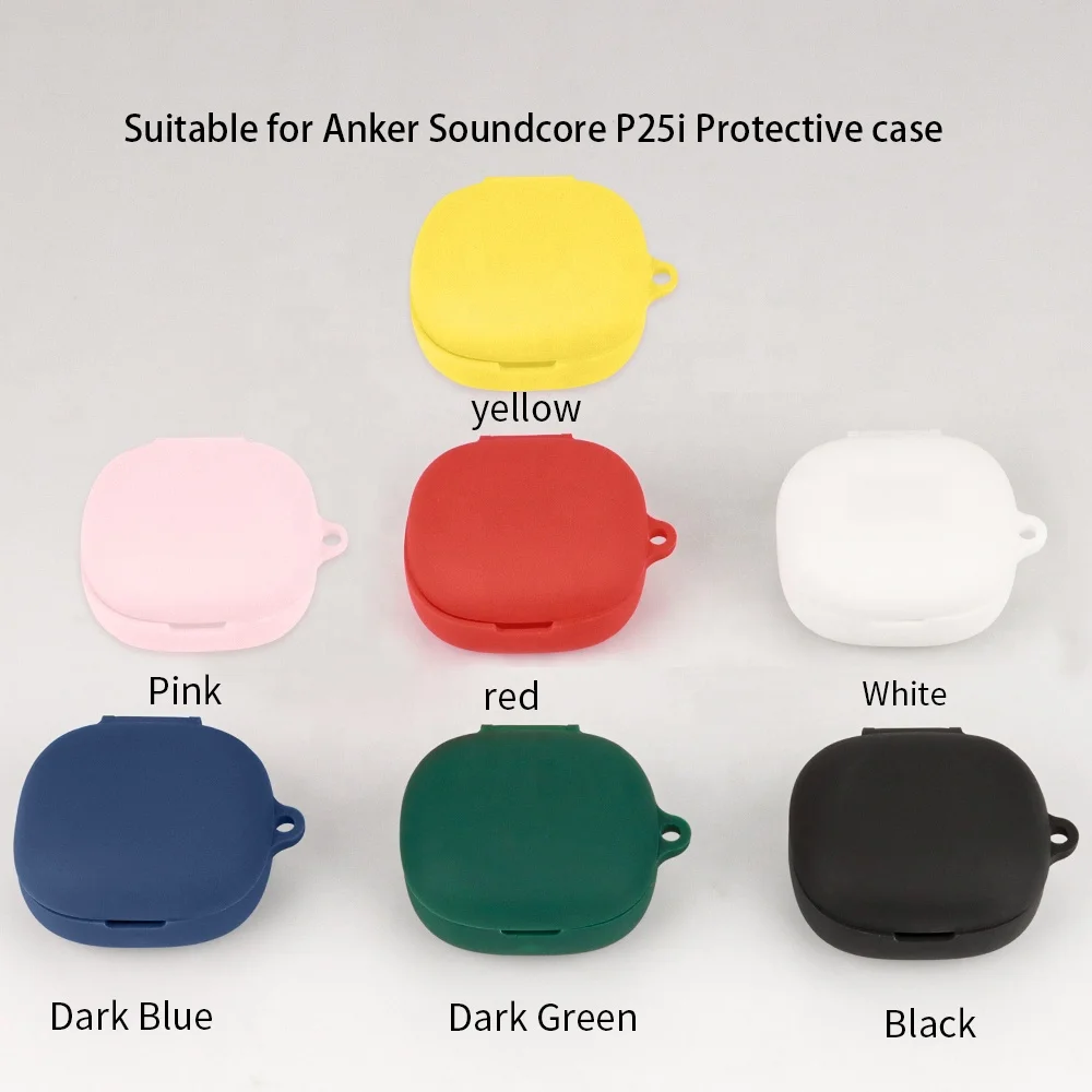 Suitable for Anker Soundcore P25i Earphone Silicon Protector Cover Shell Wireless Headphone Cover Silicone Case Buds Cases