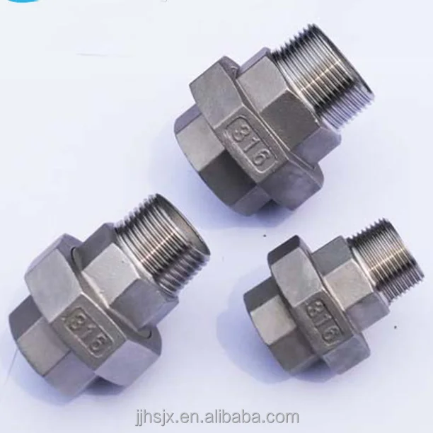 Precision Casting Threaded Pipe Fittings Stainless Steel Internal And