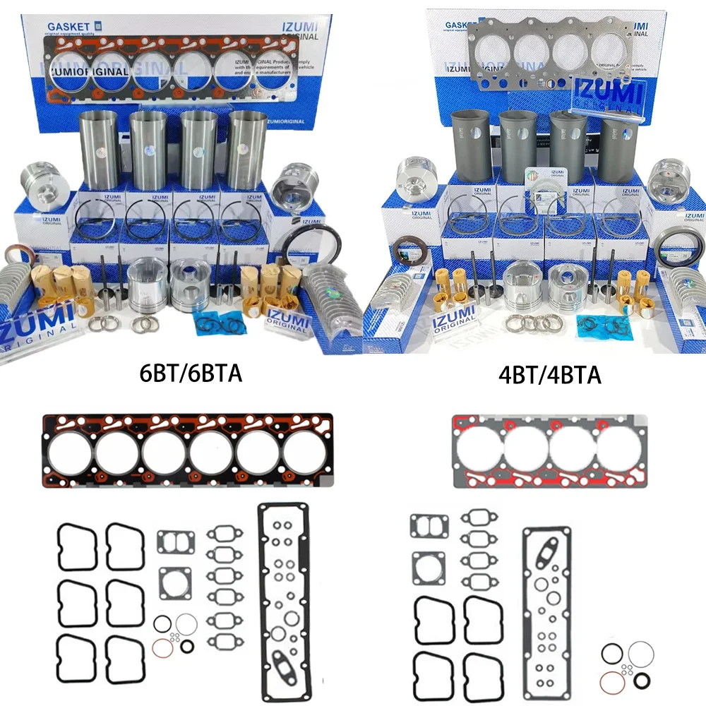 Spare Parts Fit 6BT 6BT5.9 6CT M11 QSM11 ISM11 ISC ISL L10 NT855 NH220 Diesel Engine Rebuild Overhaul Kit for Cummins