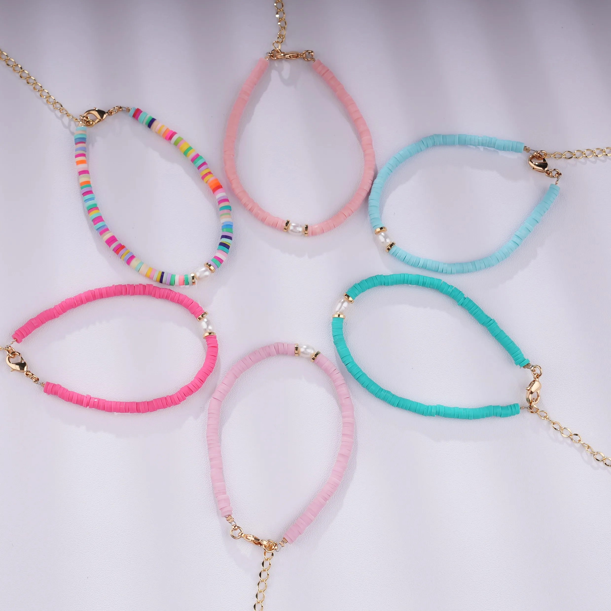 Boho Ethnic Aesthetic Jewelry Waterproof Colors Rainbow Charms