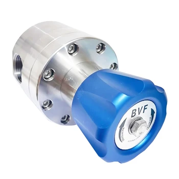 BVF BR9 Stainless steel extra-large flow regulator with flow coefficient Cv6.6 and NPT 1" and 3/4" F threaded connections