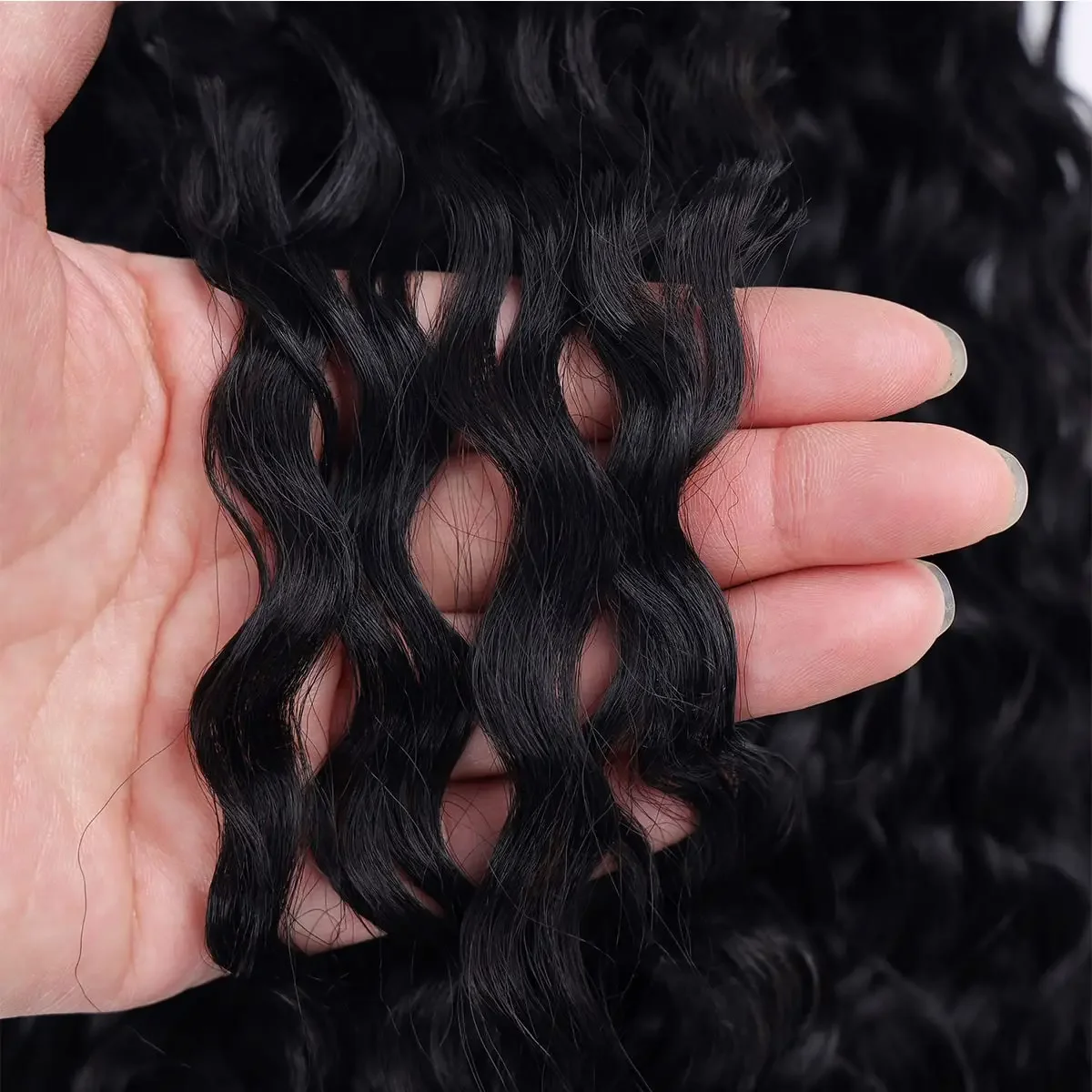 Extensii de coadă de cal creță cu clips în șnur coadă de cal perucă 100% păr uman real lung onduleu adânc coadă de cal perucă pentru femei_voghion.com