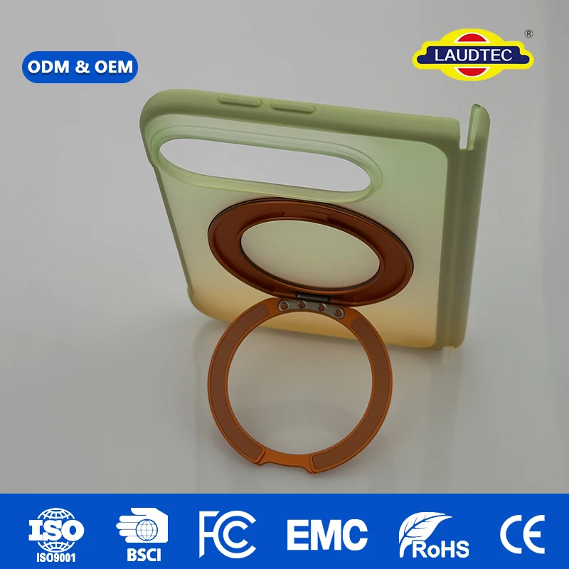 For iPhone 18 Fold Premium 360° Rotating Magnetic Stand Phone Case, 4-Corner Drop Safe, Fast Charge, OEM/ODM