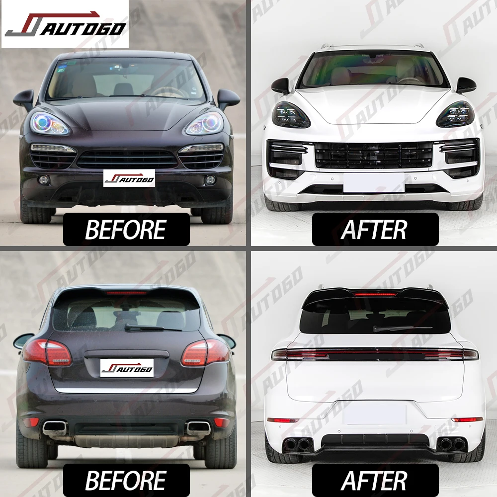 2025 New Design Facelift Refit Retrofit Old to New Body Kit for Porsche Cayenne 958.1 2011 2012 2013 2014 Upgrade to 2024+ 9Y0.2