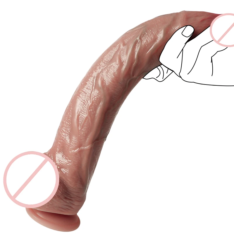 Hot Wholesale 13Ins Super Long Realistic Dildo Sex Toys Masturbation for  Women Per Donna