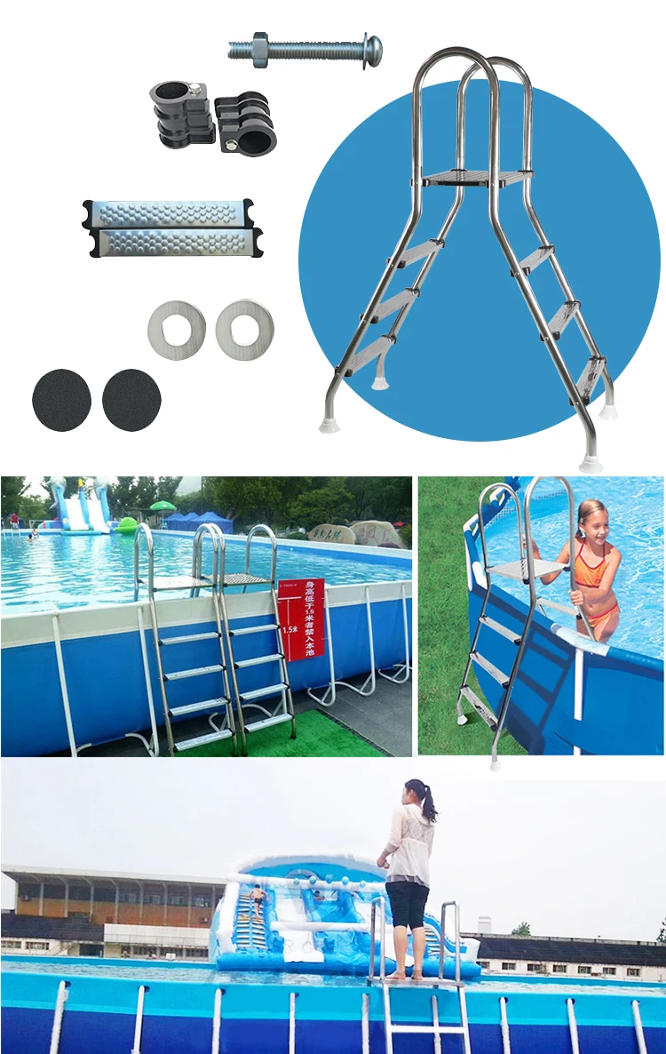 Stainless Steel Doubleside Escalator Swimming Pool 2 3 4 5 Steps Pool