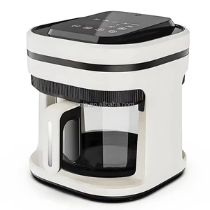 New Arrival 4.5L Square Air Fryer 9-in-1 Functions LED Screen Overheat Protection Kid Safe BPA Free Oil-Free with Glass Pot