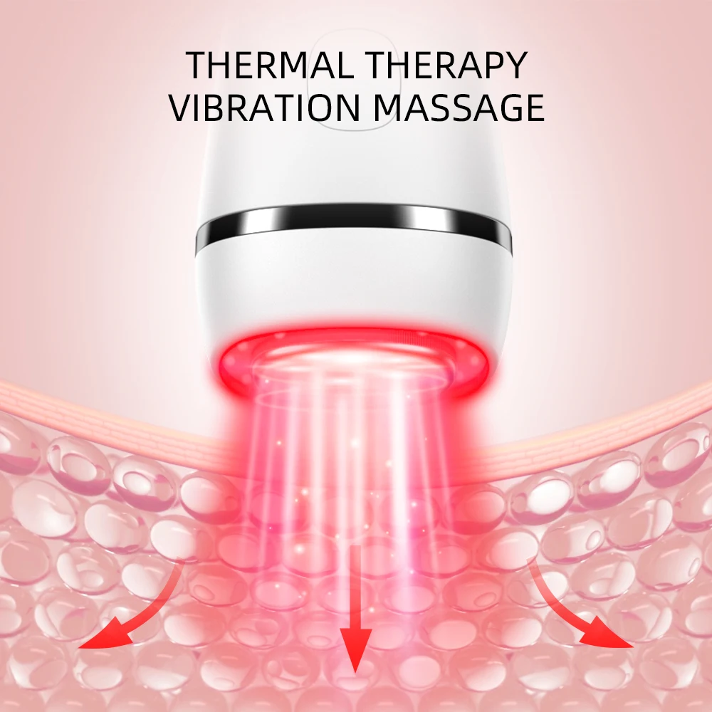 Heating and Cooling Photon Facial Eye Care Massager Red Light Blue Light Beauty Device