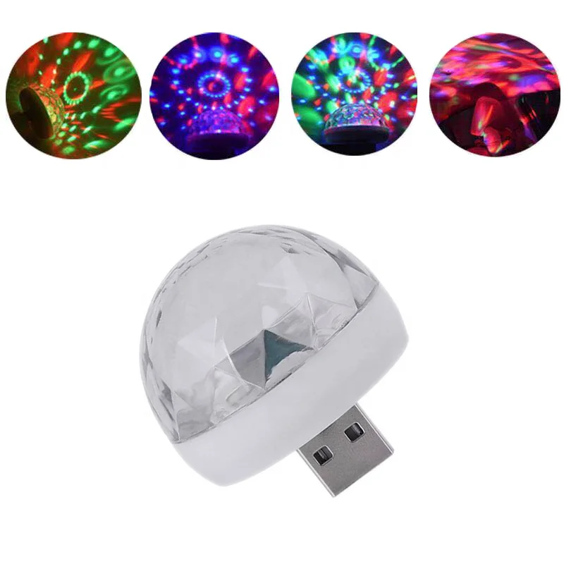 Disco Ball USB Line Mini Stage Magic Light USB Party Light Accessaries Compatible with Huawei Disco Ball 