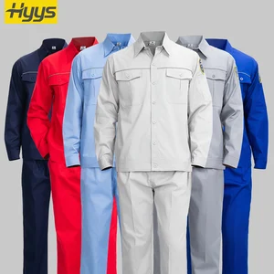 Summer Anti Static Work Wear Set Anti Acid and Alkali Working Clothes Customized Worker Uniforms