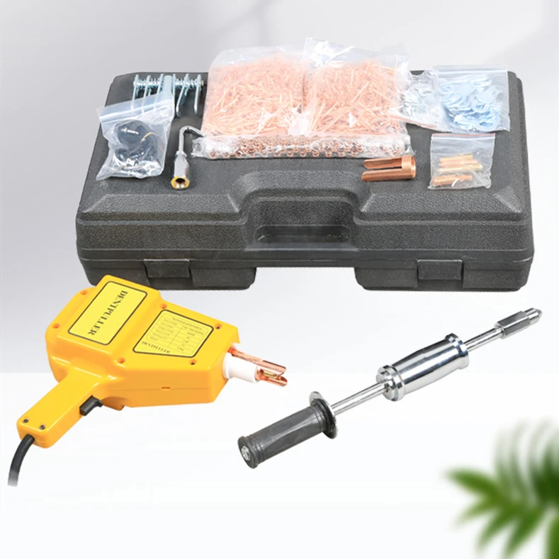 Kit Reparation Carrosserie Debosselage Carrosserie Kit Réparation Bosses Voiture - 5 Têtes - Marteau Télescopique Aluminium Marteau Carrossier Kit De Debosselage Carrosserie