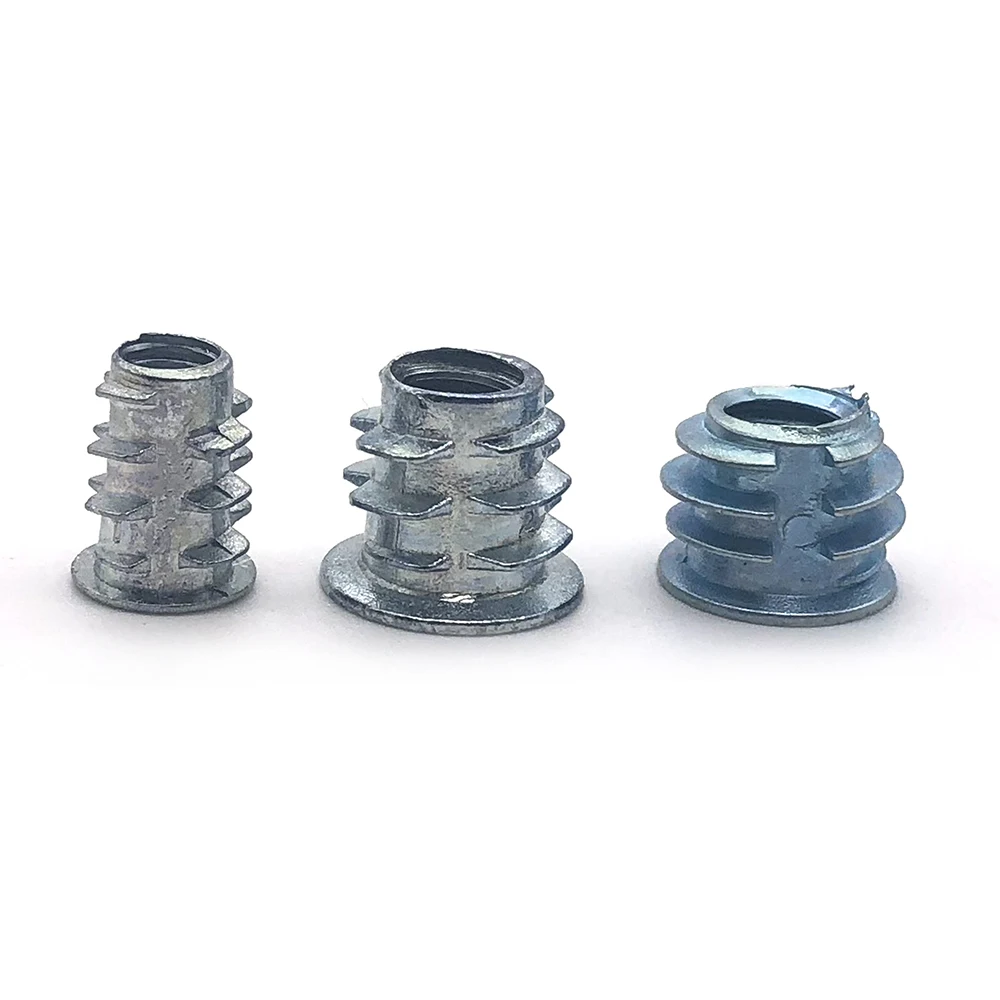 Nut Inserts Assortment Furniture Screw In Nut Threaded Wood M6 Insert Nut Bolt Fastener Connector Hex Socket M6 Threaded Inserts