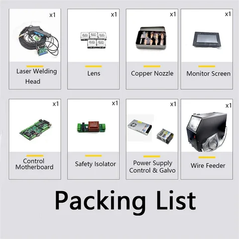 DIY Fiber Laser Welding Machine 1500W Easy Operate Core Components Motor Bearing Pressure Vessel Metal