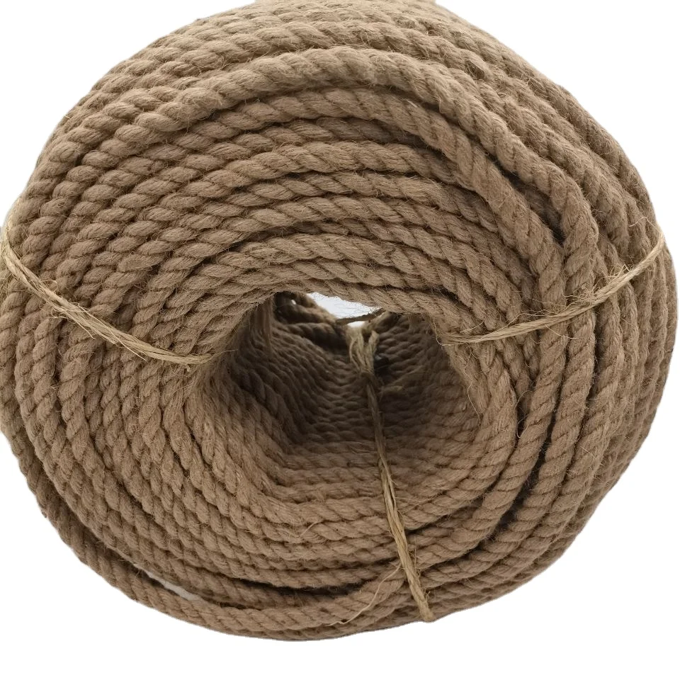 Jute Rope - 3strand Twisted Hemp Rope for Crafts, Climbing, Anchor