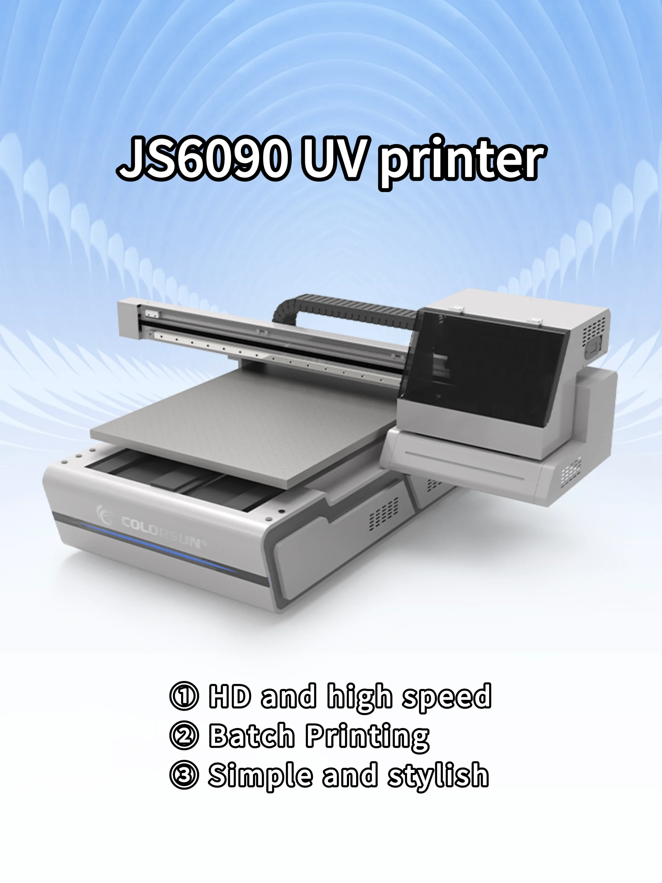 Flatbed Uv Printer Large Format A1 Uv Printer Js6090 Printing Machine ...