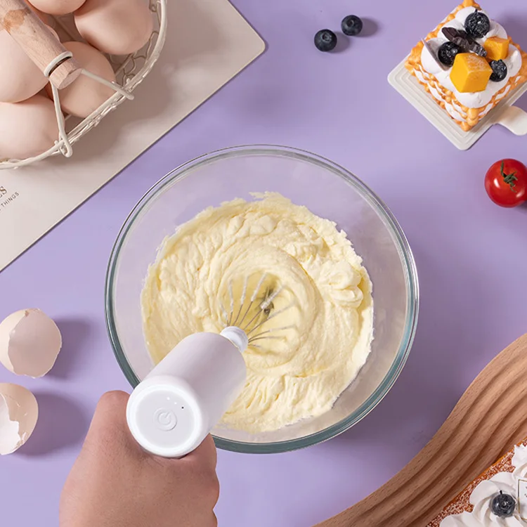 厨房搅拌机USB充电电动打蛋器无线手持咖啡机搅拌搅拌机卡布奇诺奶油搅拌机