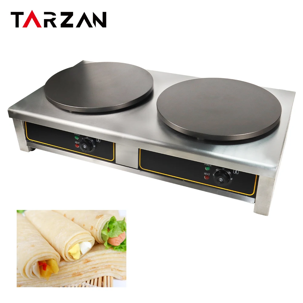 Commercial Automatic Pancake Maker Machine Crepe Maker Fabricante De Crepes Hot Plate Industrial Electric Crepe Making Machine