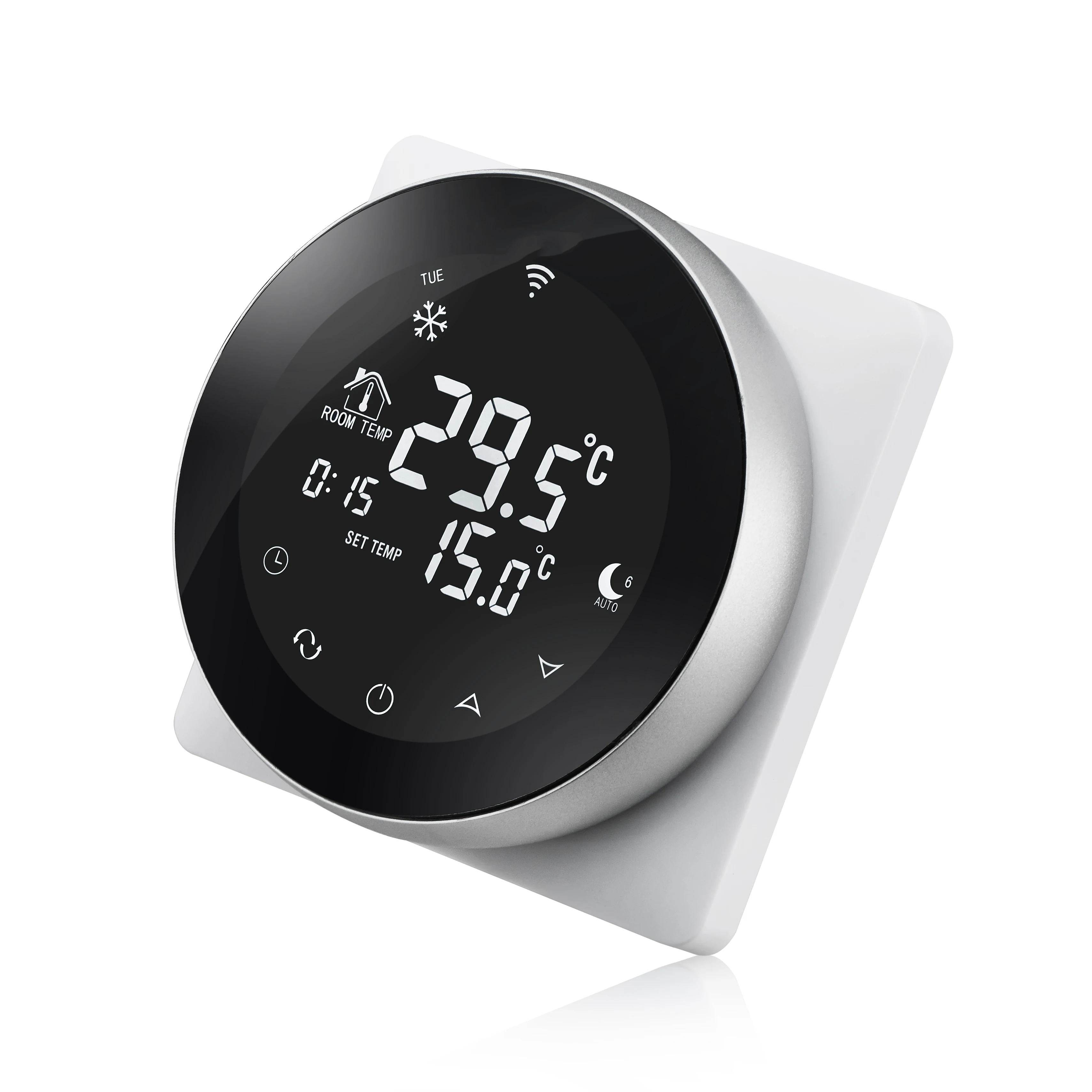 Умный термостат. Smart WIFI thermostat терморегулятор. Hwac терморегулятор с Wi-Fi. Круглый терморегулятор tuya WIFI. Терморегулятор BEOK.