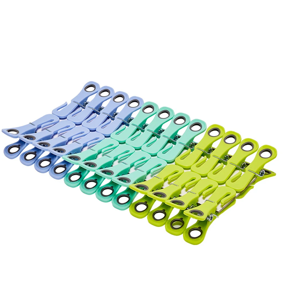 GREENSIDE Multifunctional Household Colorful TPR Plastic Clothes Pegs Soft Grip Cloth Clip for Living Room Bag & Shoes