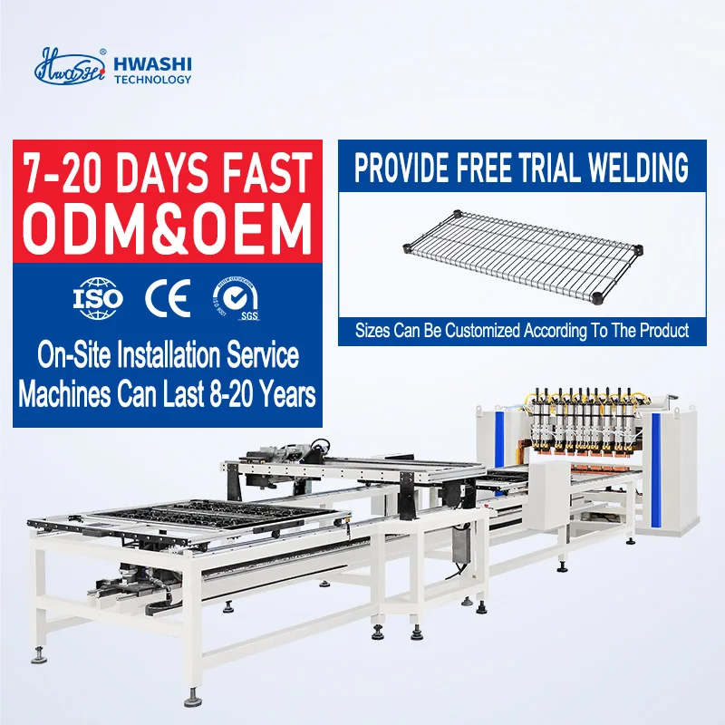 Hwashi Refrigerating WOT Condenser Wire Mesh Automatic Welding Machine,wire on Tube Condenser Welding Machine
