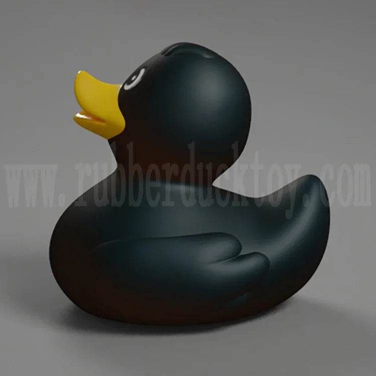 7 см мини рекламная черная резиновая утка с принтом логотипа дешевая игрушка для ванны плавающая