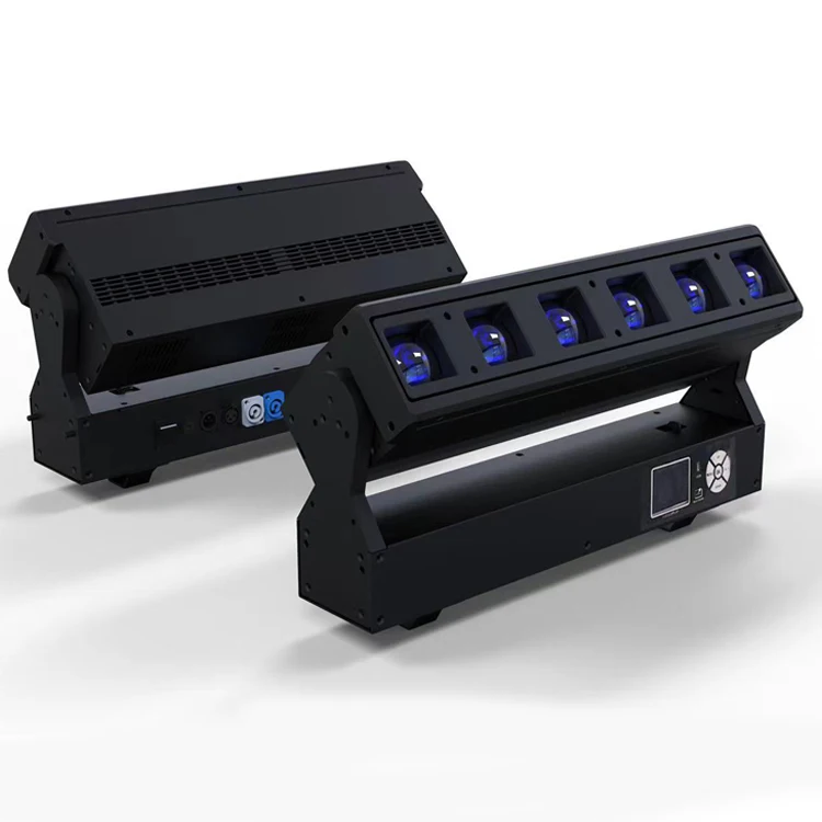 New DJ Matrix Led Lighting System Pixel 6x40W RGBW 4 in 1 DMX Light Bar Beam Wash Moving Head Lights for Disco