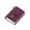 The carved leather is purple