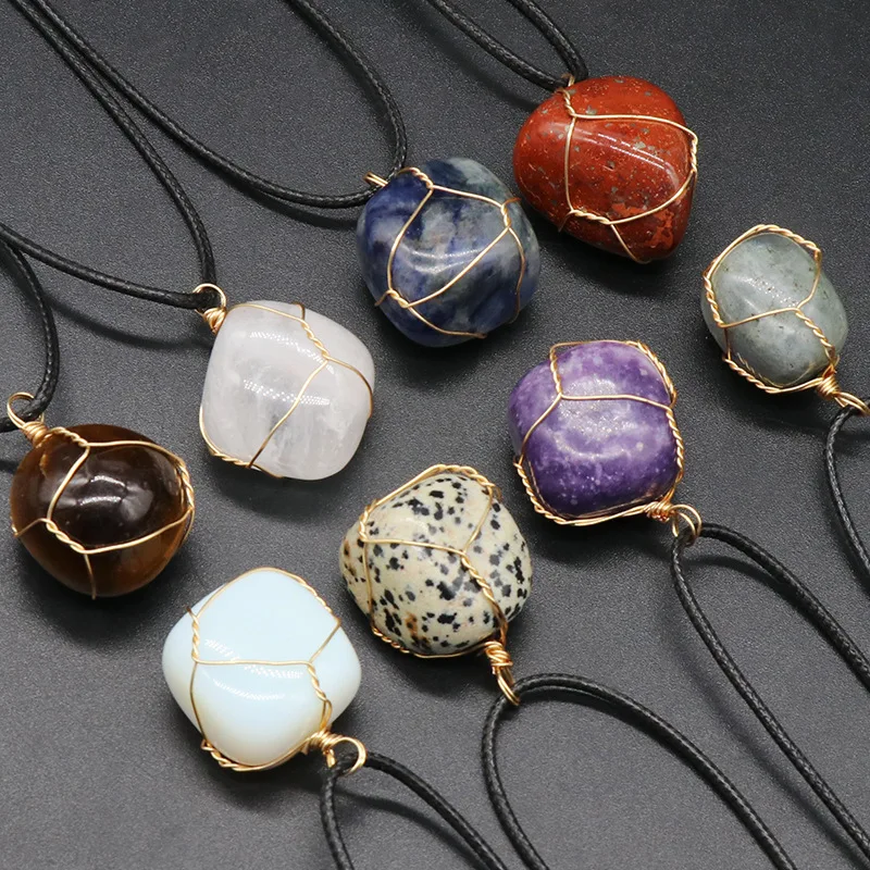 wire wrapping irregular stones