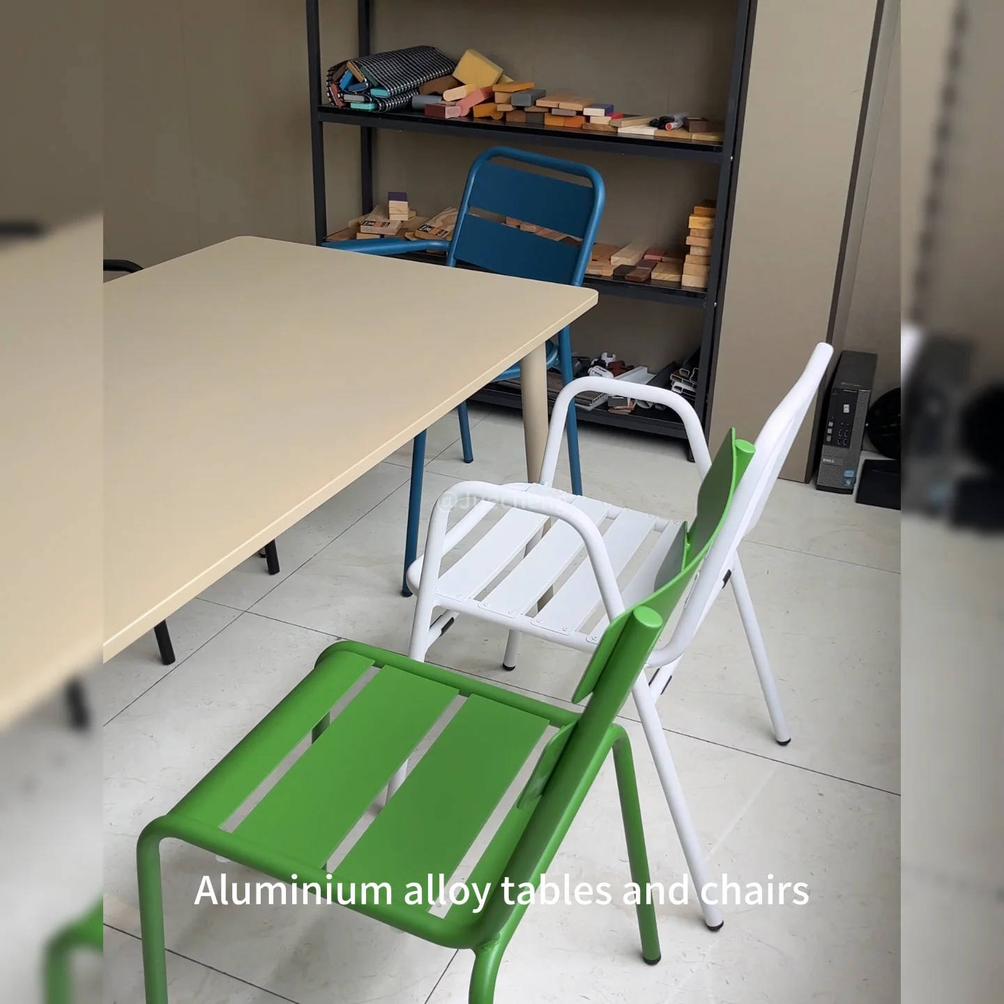 Juecheng Modern Aluminum Outdoor Dinning Table Chair Set Patio