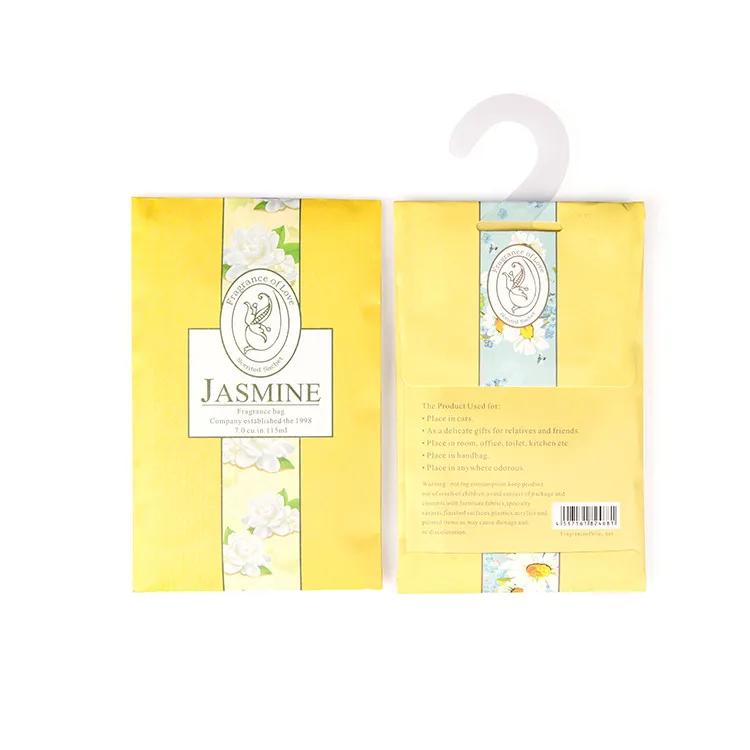 Hot-selling Scented Sachets Eco-friendly Hooks Custom-made Private Brand Perfumes Sachet Home Decoration Wardrobes Bags