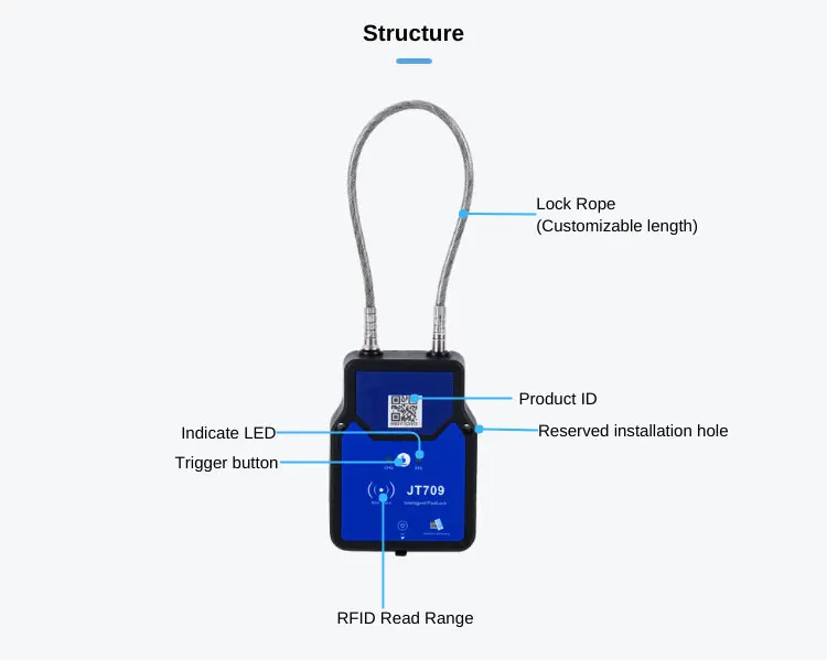Cargo Container Tracking Security Multiple Doors Valve Padlock Gps Seal Sub Gps Lock