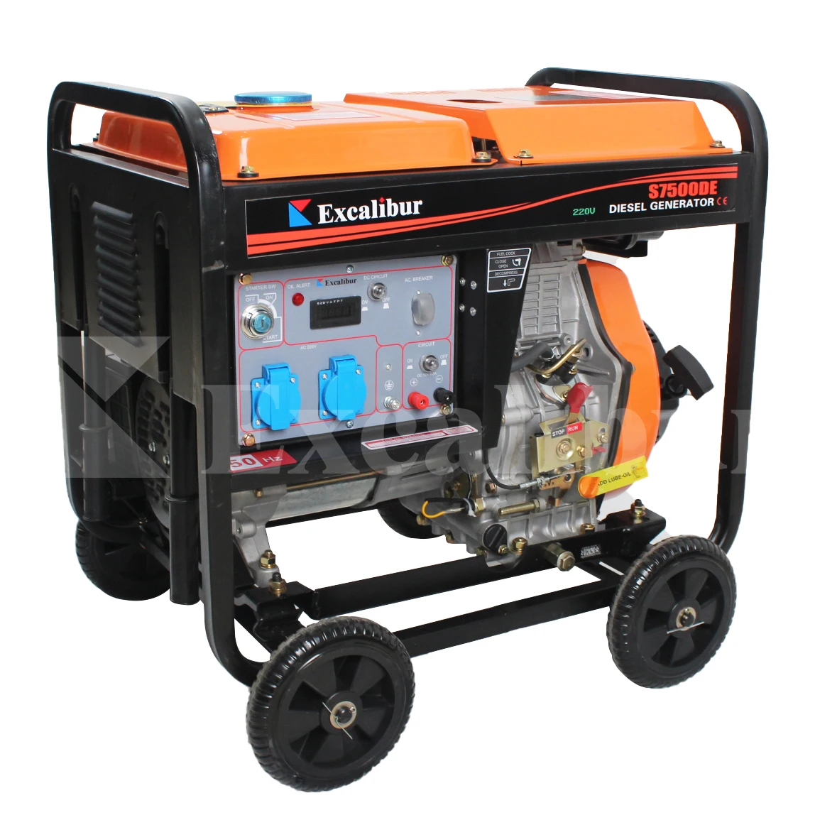 OEM Open Type 100% Copper Alternator 7kw 7.5kw 7kva  Portab Lediesel Generator for Sale