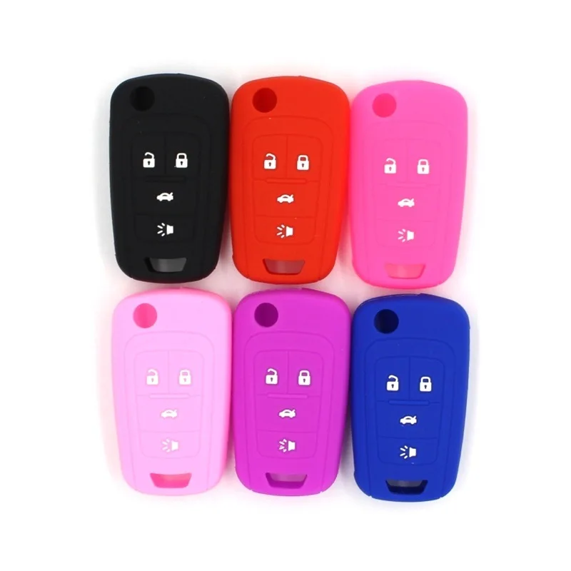Useful 5 Button Silicone Key Case Fob Cover Remote Protector For Chevrolet Buick 