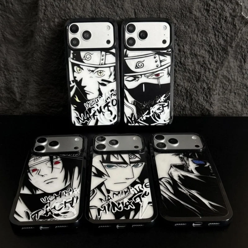 Fashion transparent UV print cartoon gojo jujutsu kaisen anime mobile phone case for iPhone 11 12 14 15 16 17 pro max