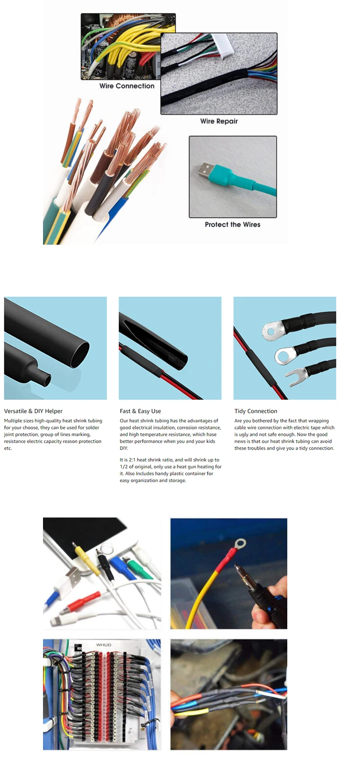 260 Degree High and low temperature Resistant Clear Lubricant Resistant PTFE Heat Shrinking Tubing manufacture