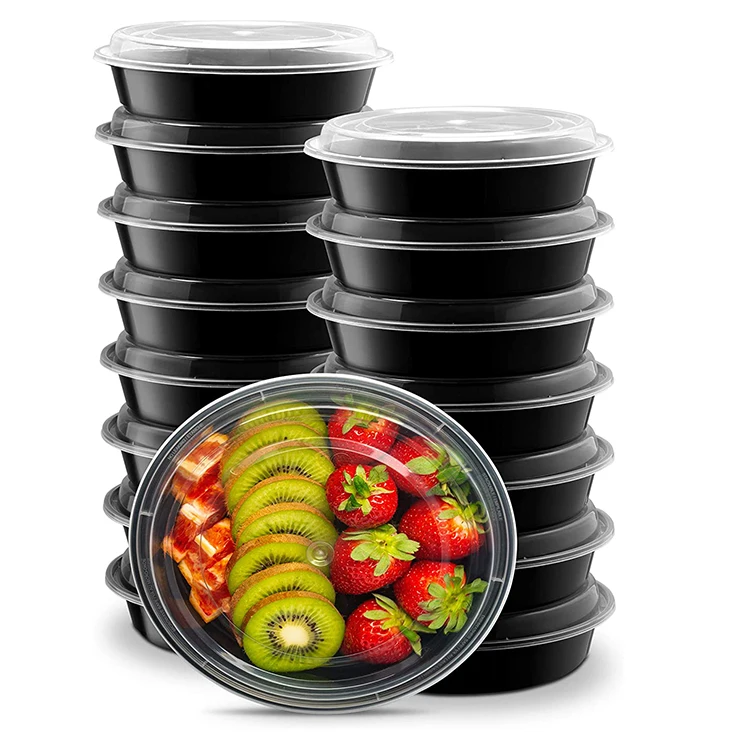 Source Reusable BPA Free Meal Prep Containers 16 oz 1 Compartment Food  Storage Containers with Lids on m.